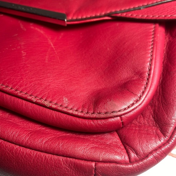 Coach Red Wine Taylor leather mini flap crossbody - Picture 12 of 12